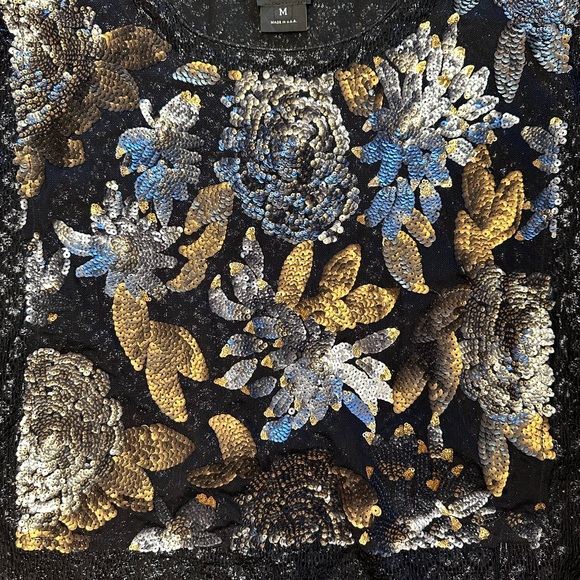 Anna Sui sequined flare top, medium - Picture 10 of 10